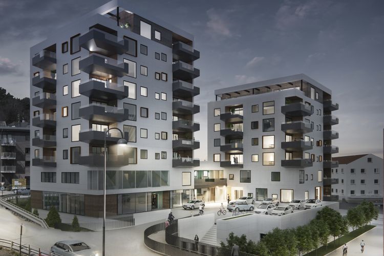 Kveldsstemning Meierikvarteret